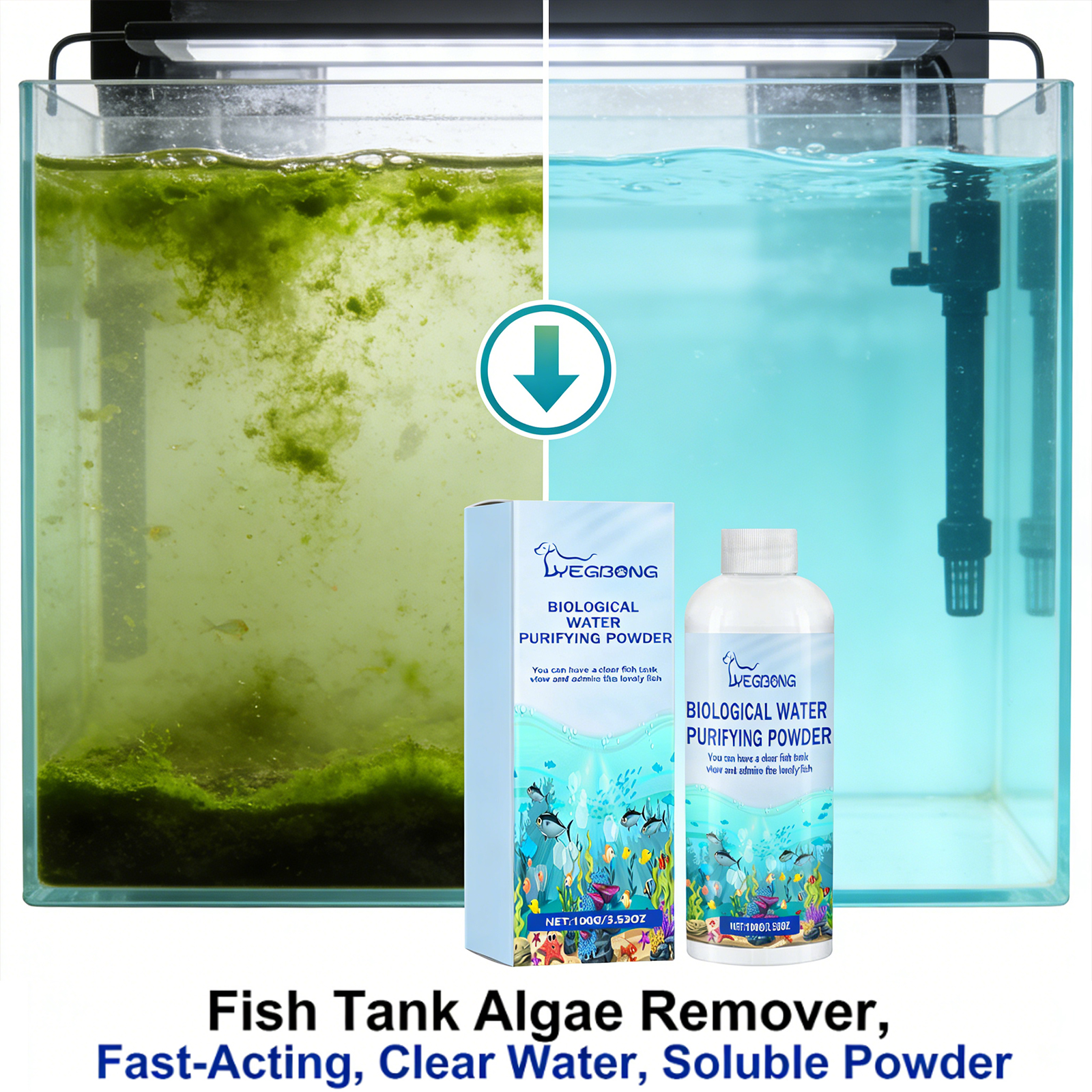 Fish Tank Water Purifier Powde - Aquarium Marine Salt recensione e prezzo
